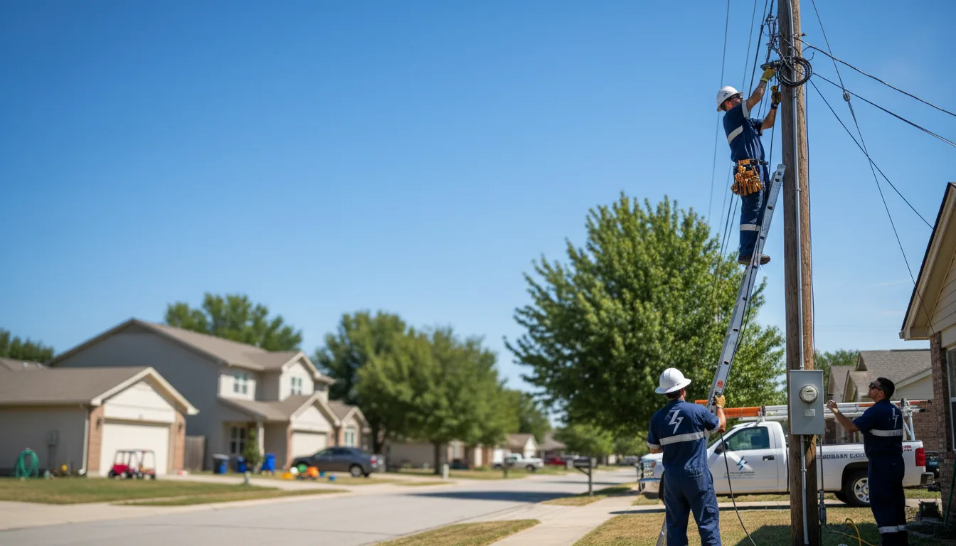 Residential electrician providing installation services in Colfax, IL